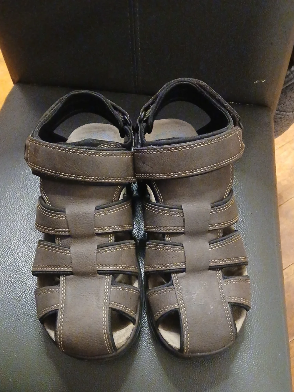 Men's Brown Leather Fisherman Sandals - Comfortable Casual Straps